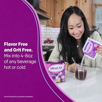 MiraLAX Gentle Constipation Relief, Fast & Effective Laxative Powder