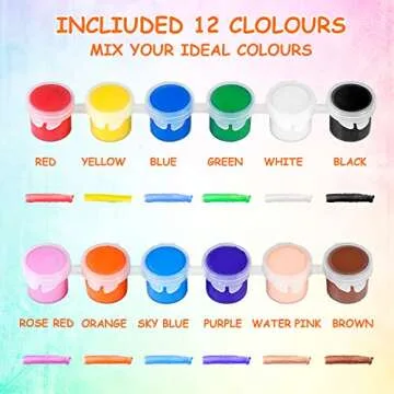 140 PCS Acrylic Paint Set - Colors & Brushes for All Ages