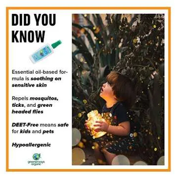 Greenerways Organic Bug Spray for Kids - Safe & Natural