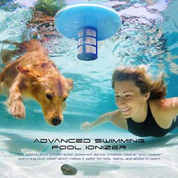 Eco-Friendly LUXTOR Solar Pool Ionizer for Cleaner Water