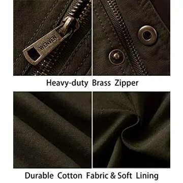Stylish WenVen Men's Military Jacket for Every Occasion
