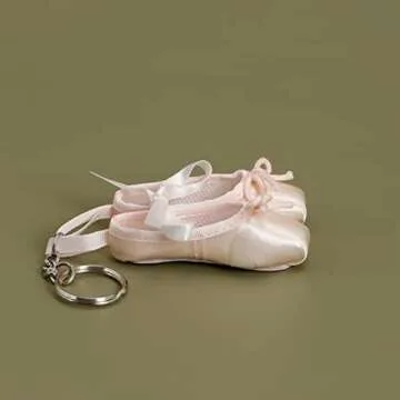 ZXPJUA Pointe Shoe Keyring - Ballet Gift for Dancers