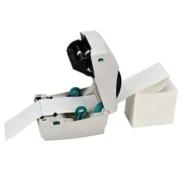 Immuson Fanfold 4 x 6 Direct Thermal Shipping Labels with Perforations, 500 Labels, Permanent Adhesi...