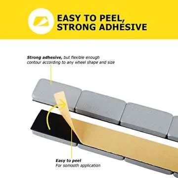 YIZBAP Wheel Weights with Strong Adhesive - 72oz