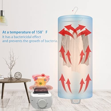 Nekithia Portable Mini Electric Dryer for Apartments and Travel