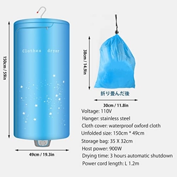 Nekithia Portable Dryer – Compact 900W Solution