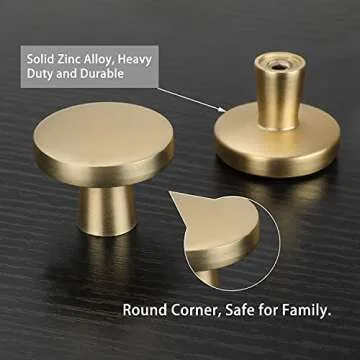 homdiy Gold Cabinet Knobs - Elegant Hardware for Any Home