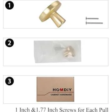 homdiy Gold Cabinet Knobs - Elegant Hardware for Any Home