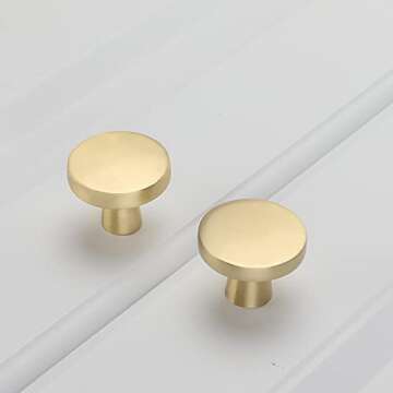 homdiy Gold Cabinet Knobs - Elegant Hardware for Any Home