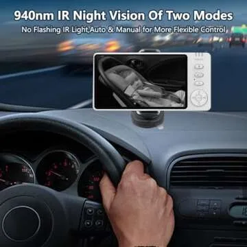 GdoyrL Wireless Baby Car Monitor with Night Vision
