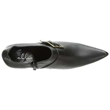 Ellie Shoes Women's 301 Hazel Witch Shoe, Black Polyurethane, 7 M US