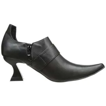 Ellie Shoes Women's 301 Hazel Witch Shoe, Black Polyurethane, 7 M US