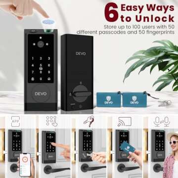 DEVO G1 Smart Lock with Camera & Keyless Entry