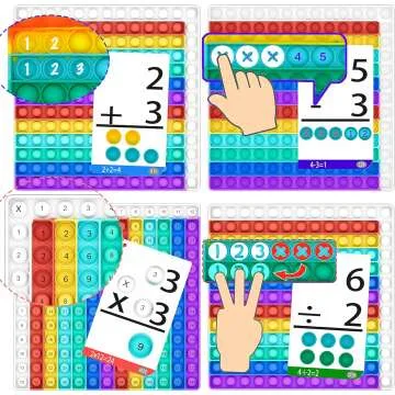 Fun Math Flash Cards for Kids Aged 4-8