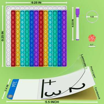 Fun Math Flash Cards for Kids Aged 4-8