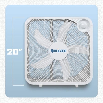 Hurricane Classic 20 Inch Floor Box Fan for Cooling