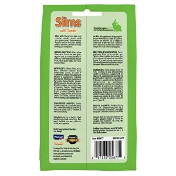 Vitakraft Slims Carrot Small Animal Treats - Healthy Snack