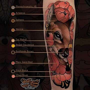 World Famous Black Tattoo Ink, Vegan and Professional Ink, Made in USA, Pitch Black, .5 oz