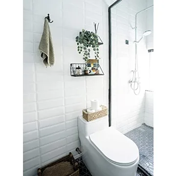 Mkono Floating Shelves Wall Mounted Rustic Wood Set of 2