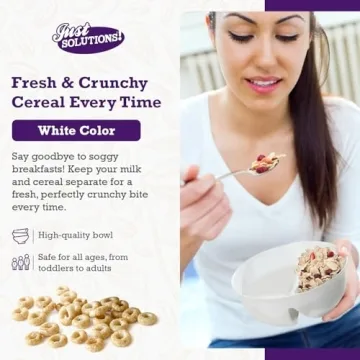Just Crunch Anti-Soggy Cereal Bowl Keeps Cereal Fresh