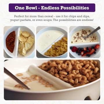 Just Crunch Anti-Soggy Cereal Bowl Keeps Cereal Fresh