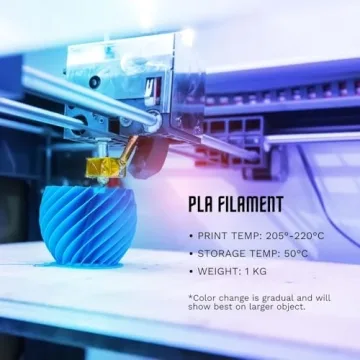 Cookiecad Blue Ombre PLA Filament for Vibrant 3D Prints