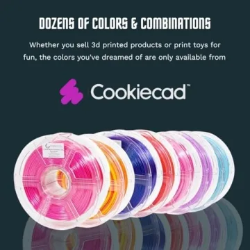 Cookiecad Blue Ombre PLA Filament for Vibrant 3D Prints