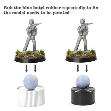 WH01 Painting Handle for Wargame Miniautres with Model Bases (White)