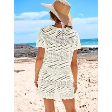 Caracilia Crochet Swimsuit Coverup for Women - Stylish Summer Beachwear