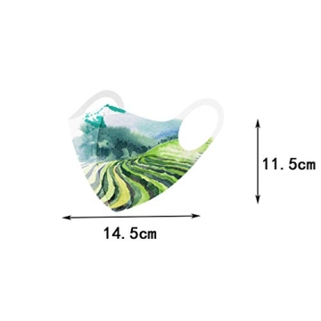 BOFFO 12 Pcs kids Colorful Dye Print Face_Masks Fashion Protective,Reusable and Breathable Washable Comfortable Face cotton fabric gifts for Boys Girls for School Outdoor