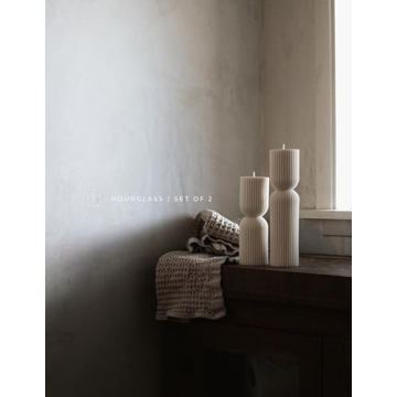 LAWA Handmade Soy Wax Pillar Candles Elegant Scented Home Decor