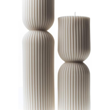LAWA Handmade Soy Wax Pillar Candles Elegant Scented Home Decor