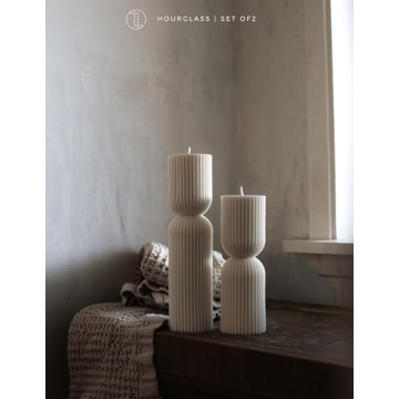 LAWA Handmade Soy Wax Pillar Candles Elegant Scented Home Decor