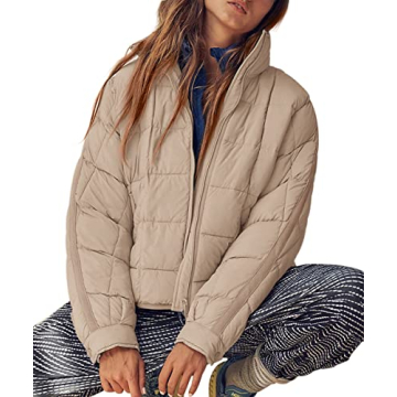 GeGekoko Women's Stylish Lightweight Puffer Jacket