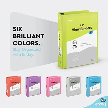 Enday 3 Ring Binders - Colorful and Durable Organization