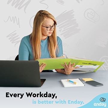 Enday 3 Ring Binders - Colorful and Durable Organization