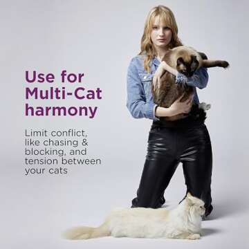 Comfort Zone Multi Cat Calming Diffuser: 1 Pheromone Diffuser & 1 Refill (30 Days)