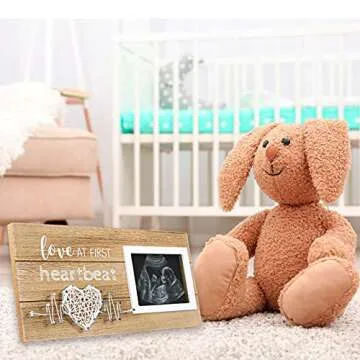 VILIGHT New Mom Gifts - Pregnancy Announcements Baby Gender Reveal Gifts - Love At First Heartbeat S...