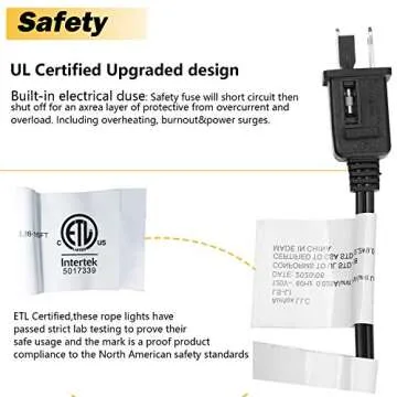 Ainfox 150FT LED Rope Lights, Waterproof 16 Colors Changing RGB Strips Light with Remote Controller for Outdoor & Indoor Use - SMD5050 Flexible Dimmable Decorative Lighting Multi Modes UL&ETL (150FT)