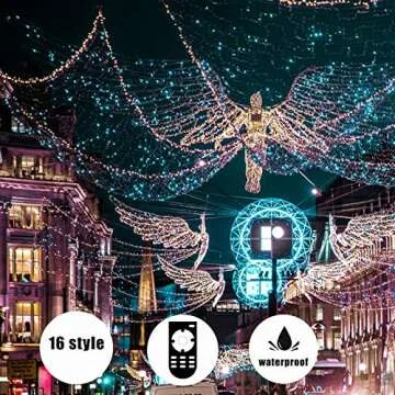 Ainfox 150FT LED Rope Lights, Waterproof 16 Colors Changing RGB Strips Light with Remote Controller for Outdoor & Indoor Use - SMD5050 Flexible Dimmable Decorative Lighting Multi Modes UL&ETL (150FT)