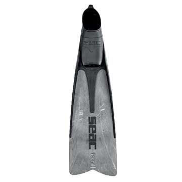 SEAC Talent Camo, Fins for Spearfishing, Free Diving and Diving, Grey Camo, 11-12