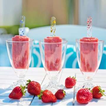 Colorful Reusable Acrylic Popsicle Sticks for DIY Crafts