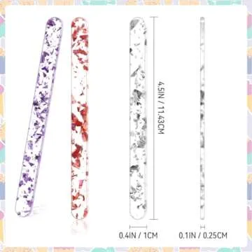 Colorful Reusable Acrylic Popsicle Sticks for DIY Crafts