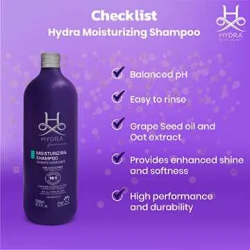 Hydra Professional Moisturizing Dog Shampoo, Oatmeal Bath for Dogs and Cats, Pet Wash for All Breeds and Coat Types, Promotes Healthy Skin and Coats