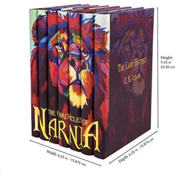 Juniper Books - The Chronicles of Narnia Complete with Custom Book Covers - 7 Volume Hardcover Set - C.S. Lewis