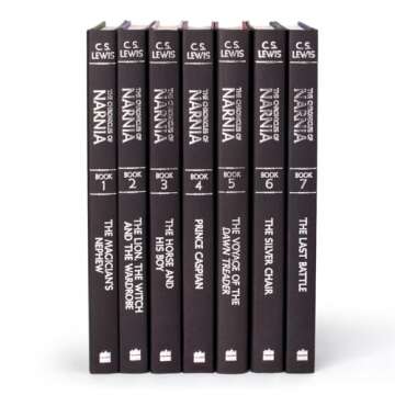 Juniper Books - The Chronicles of Narnia Complete with Custom Book Covers - 7 Volume Hardcover Set - C.S. Lewis