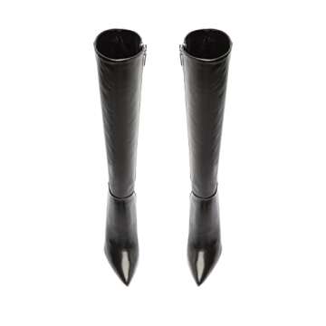 SCHUTZ Women's Mikki Up Boots, Black, 11 Medium US