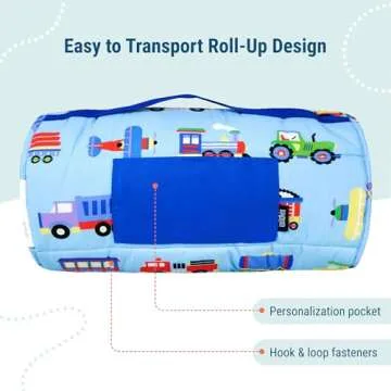 Wildkin Original Nap Mat with Pillow for Kids - Adventure Awaits