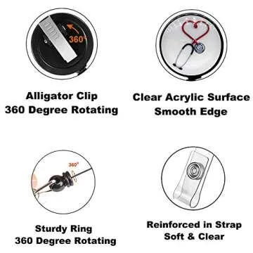 Nurse Badge Holder Reel Set - Fun and Durable ID Holders