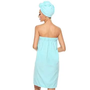 Orrpally Women Shower Wrap - Adjustable Spa Robe